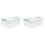 2Sets Large Clear PP Storage Case with Lid Convenient and Portable 4