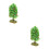 2Pcs Green Plastic Fruit Tree Models Safe Round Edges for Garden DIY 3