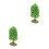 2Pcs Green Plastic Fruit Tree Models Safe Round Edges for Garden DIY 4
