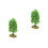 2Pcs Green Plastic Fruit Tree Models Safe Round Edges for Garden DIY 5