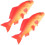 10Pcs PU Artificial Fish Model Red Simulation Fish Figurines for Decor 2