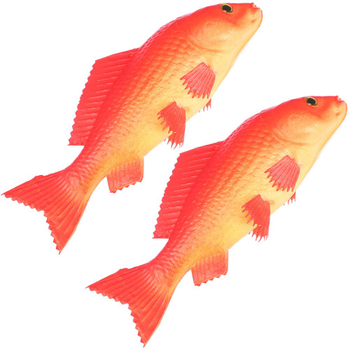 10Pcs PU Artificial Fish Model Red Simulation Fish Figurines for Decor 1