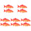 10Pcs PU Artificial Fish Model Red Simulation Fish Figurines for Decor 4
