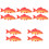 10Pcs PU Artificial Fish Model Red Simulation Fish Figurines for Decor 5