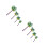 24Pcs Green Landscape Model Trees Plastic Palm Tree Scenery DIY Decor 4