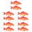 10Pcs PU Artificial Fish Model Red Simulation Fish Figurines for Decor 8