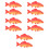 10Pcs PU Artificial Fish Model Red Simulation Fish Figurines for Decor 9