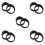 10Pcs Black Plastic Eyepiece Protector Sleeve for Laboratory Use 6