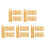 150Pcs Universal Yellow Polyester Replacement Nibs for Marker Pens 8