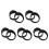 10Pcs Black Plastic Eyepiece Protector Sleeve for Laboratory Use 8