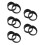 10Pcs Black Plastic Eyepiece Protector Sleeve for Laboratory Use 9