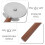 Stainless Steel Pizza Roller Cutter Wooden Handle Kitchen Tool 8
