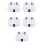 5Pcs Pc Denture Storage Boxes Portable Shockproof Retainer Holders 5