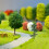 25Pcs Realistic Green Plastic Model Trees for Train Layout and Diorama 11