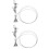 2Pcs Durable Silver Steel Picture Hanging Wire and Rail Hook System 5