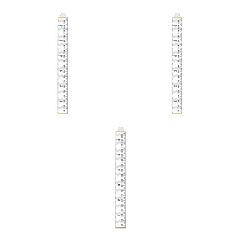 3Pcs Bamboo Growth Chart Height Ruler for Kids Measurement 2