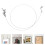 2Pcs Durable Silver Steel Picture Hanging Wire and Rail Hook System 8