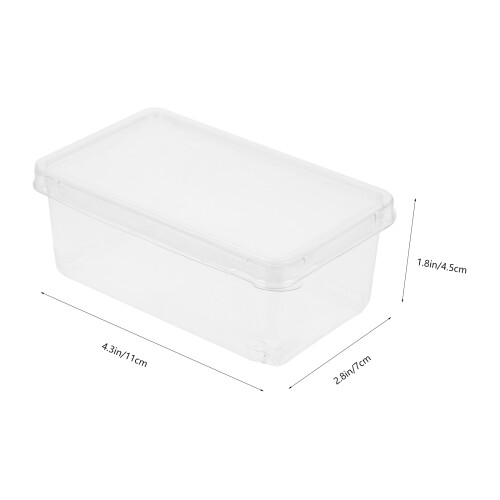 100Pcs Clear Plastic Cake Takeout Boxes Portable for Cake and Mousse 1