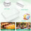 100Pcs Clear Plastic Cake Takeout Boxes Portable for Cake and Mousse 8