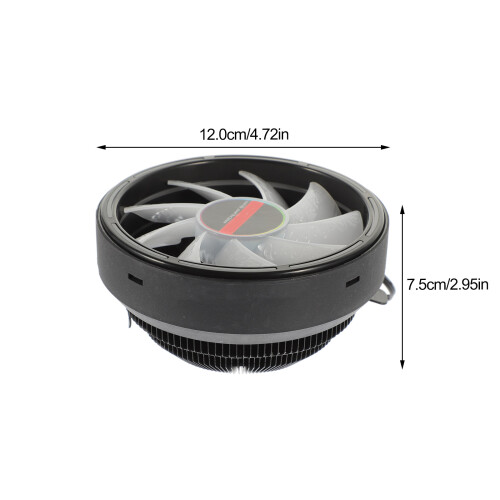 CPU Coolers 12Cm Hydraulic Bearing High Assorted Color 1