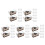 100Pcs Clear Plastic Cake Takeout Boxes Portable for Cake and Mousse 10