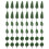 200Pcs Realistic Plastic Miniature Trees for Model Railway Crafts 3