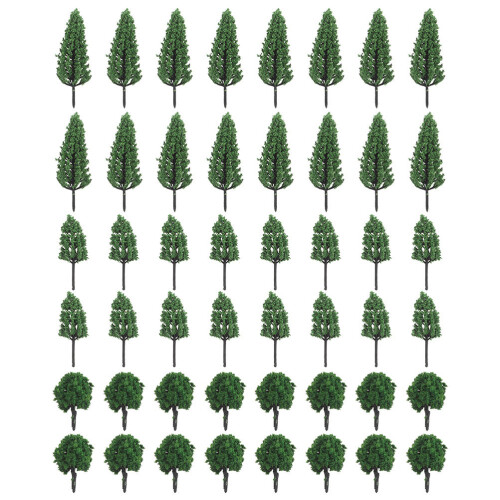 200Pcs Realistic Plastic Miniature Trees for Model Railway Crafts 2