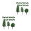 200Pcs Realistic Plastic Miniature Trees for Model Railway Crafts 6