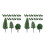 200Pcs Realistic Plastic Miniature Trees for Model Railway Crafts 7