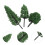 200Pcs Realistic Plastic Miniature Trees for Model Railway Crafts 10