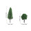 200Pcs Realistic Plastic Miniature Trees for Model Railway Crafts 11