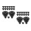 30Pcs Pc Screw Kit Iron Material Shock Absorption for Hdd SSD 4