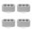 4Pcs Grey Plastic Playpen Stabilizer Clips Universal Anti-Slip Base 7