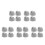 20Pcs Grey Silicone Inner Lid Valve Seals for Rice Cooker Use 3