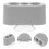 4Pcs Grey Plastic Playpen Stabilizer Clips Universal Anti-Slip Base 10