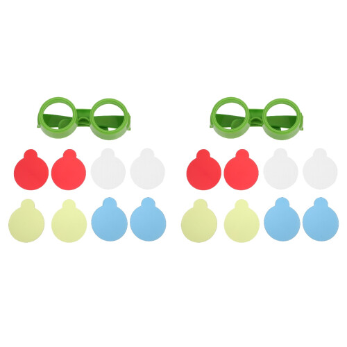 2Ensembles Lunettes Enfants Vertes Jeu Expérimental Mélange Couleurs 2