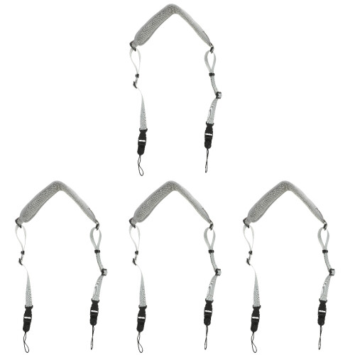4Pcs Grey Camera Shoulder Strap Adjustable Neck Sling 2