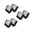 6Pcs Black Foldable Hat Storage Box with Clear Window for Travel Caps 4