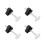 Ergonomic Design T Track Knobs Fixtures Hardware Replacement Knobs Clamping Knobs With Full Thread Outer Bolts Washers Included Universal Use Sturdy 6