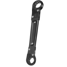 Nickel Plated Steel Angle Stop & Double Ended Pipe Wrench Set for 3/8" or 1/2" MPT