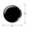 2Pcs Black Collar Button Cuff-Links Glass Copper Electroplated for Men 2