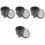 4Pcs Compact Breathable Pc Denture Holder Case Portable Grey Box 5