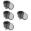 4Pcs Compact Breathable Pc Denture Holder Case Portable Grey Box 8