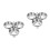 2Pcs Silver Stainless Steel Steamed Custard Bowl Practical Kitchenware 10