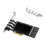 Carte Multiplicatrice USB PCI-E X4 Vers 4  USB 3.1, Compatible USB 3.2 Gen2 40 Gbit/S pour PC 1
