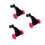 3Pcs Durable Plastic Ride Replacement Wheels for Kids Car 5