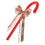 3Pcs Red Plastic Bow Costume Walking Stick Cane Prop for Roleplay 3