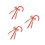 3Pcs Red Plastic Bow Costume Walking Stick Cane Prop for Roleplay 5