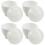 20Pcs White PP Microwave Egg Maker Oven Egg Cooking Tool for Breakfast 2