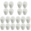 20Pcs White PP Microwave Egg Maker Oven Egg Cooking Tool for Breakfast 4